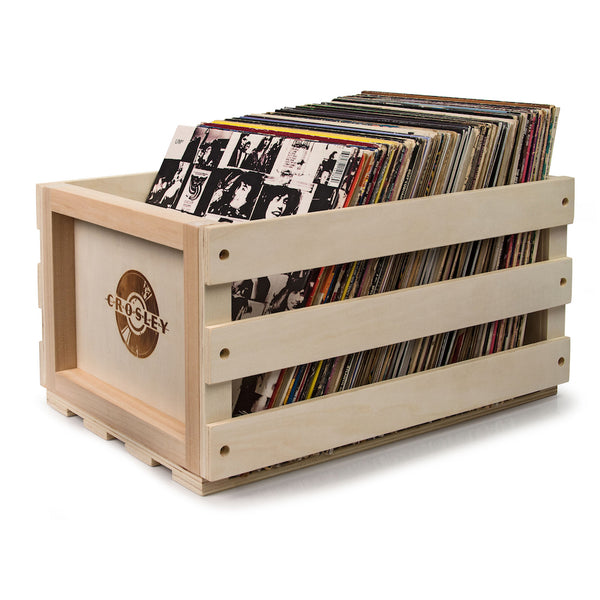 CROSLEY Crosley Voyager Tan - Bluetooth Portable Turntable  & Record Storage Crate