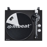 mbeat Hi-Fi Bluetooth Turntable (MMC, USB, Anti-skating, Preamplifier) - Matte Black