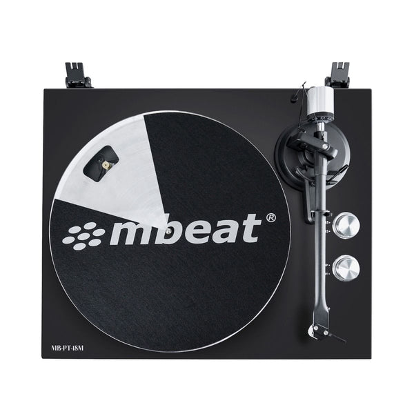 mbeat Hi-Fi Bluetooth Turntable (MMC, USB, Anti-skating, Preamplifier) - Matte Black