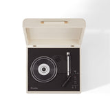 Crosley Mercury Turntable - Cream + Bundled Crosley Record Storage Crate