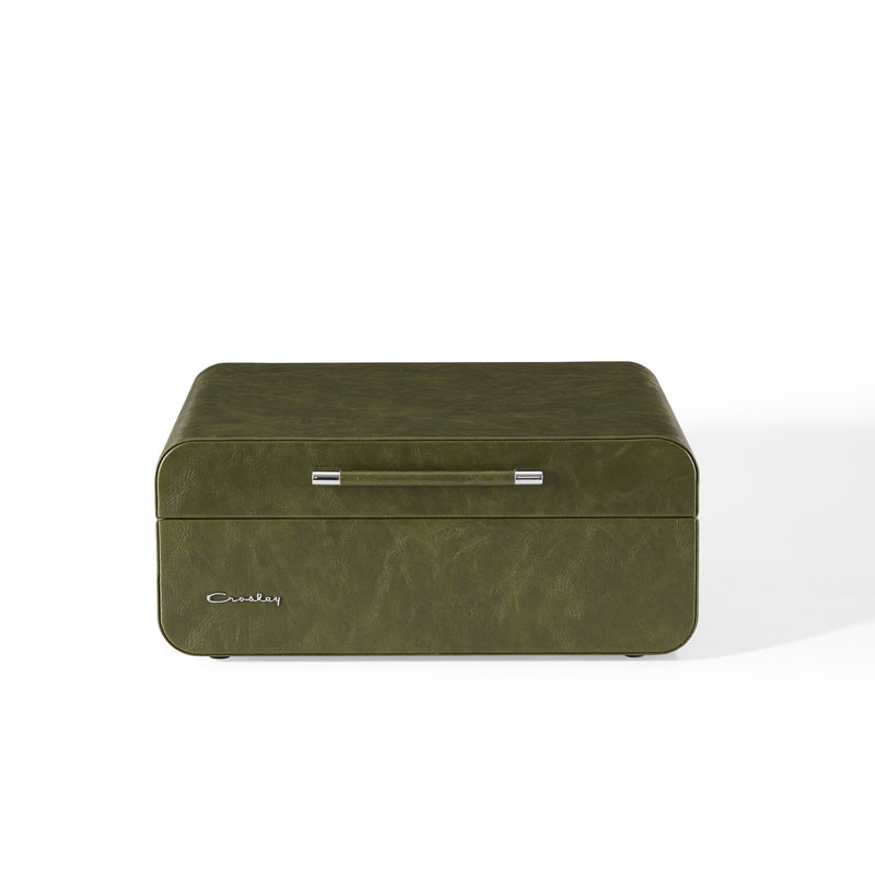 Crosley Mercury Turntable - Green + Bundled Crosley Record Storage Display Stand