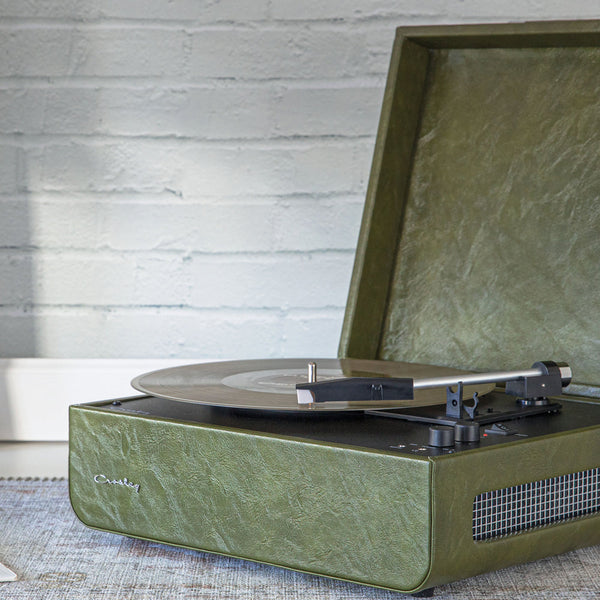 Crosley Mercury Turntable - Green + Crosley Entertainment Stand Bundle