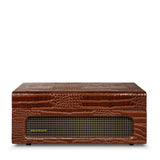 Crosley Voyager Brown Croc - Bluetooth Portable Turntable  & Record Storage Crate