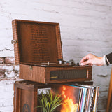 Crosley Voyager Brown Croc - Bluetooth Portable Turntable