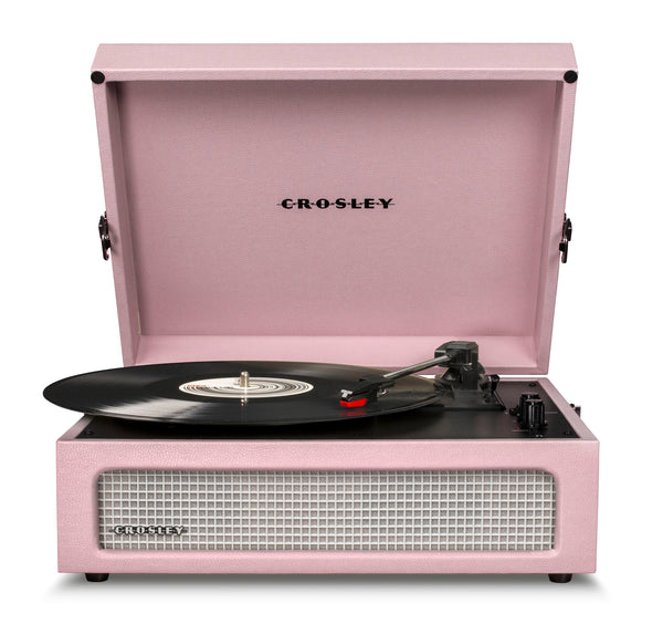 Crosley Voyager Bluetooth Portable Turntable + Crosley SOHO Stand Bundle - Amethyst