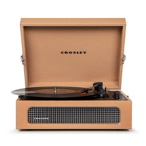 Crosley Voyager Bluetooth Portable Turntable + Crosley SOHO Stand Bundle - Tan