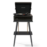 Crosley Voyager Bluetooth Portable Turntable + Entertainment Stand Bundle - Black