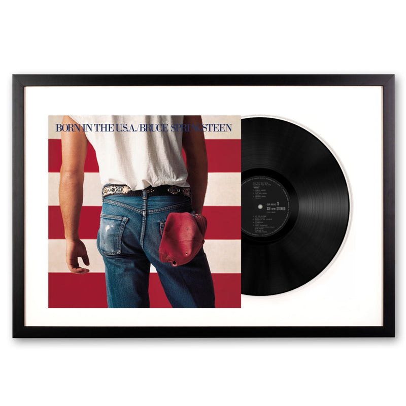 Framed Bruce Springsteen Born in the U.S.A Vinyl Album Art