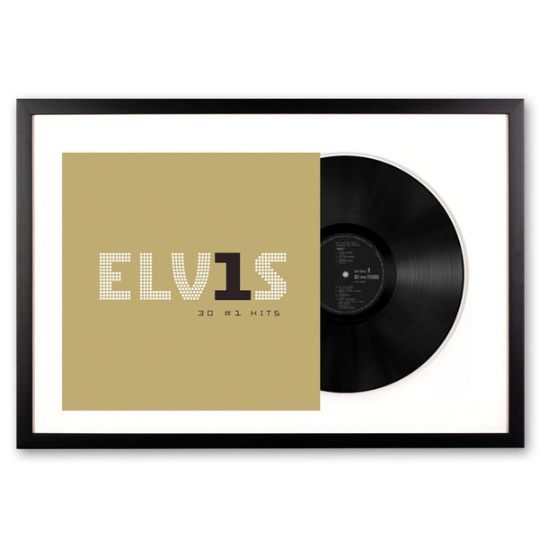 Framed Elvis Presley Elvis 30 #1 Hits Vinyl Album Art