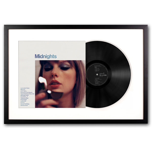 Framed Taylor Swift Midnights Vinyl Album Art